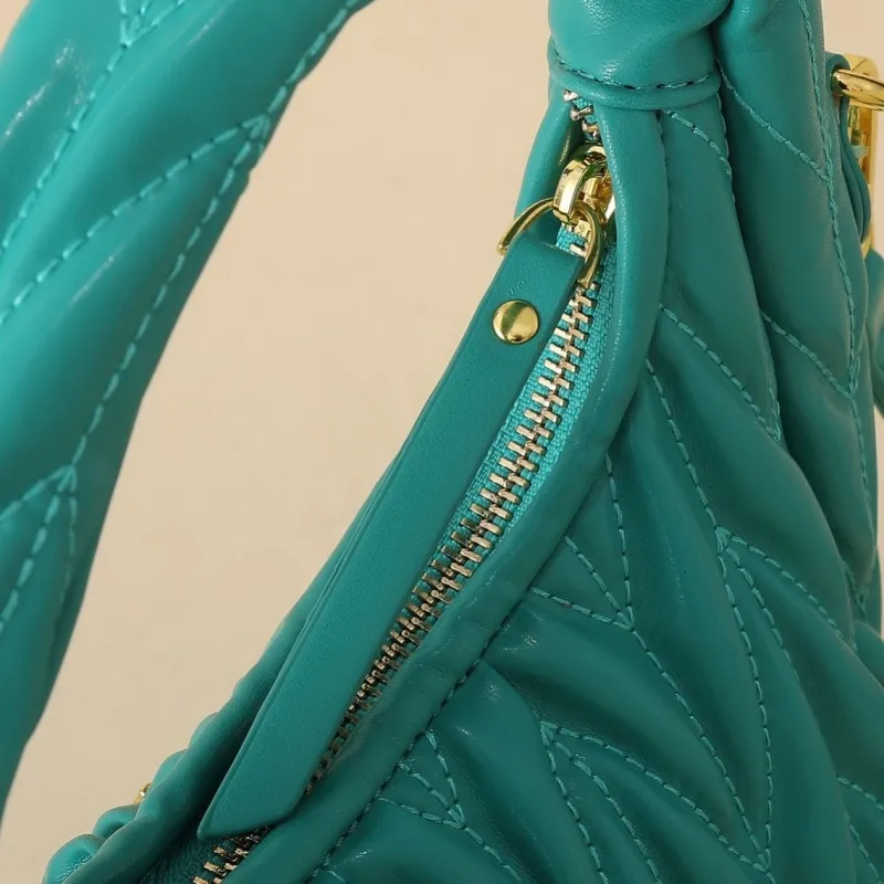 Miu Miu Teal Top Handle Crossbody Bag 1138 - Image 7