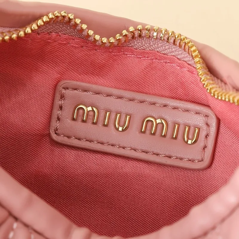 MIU MIU Pink Quilted Top Handle Crossbody Bag - Image 9