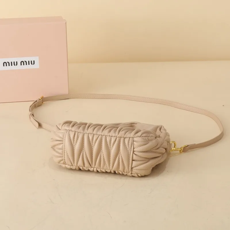 Miu Miu Beige Top Handle Crossbody Bag 1141 - Image 7