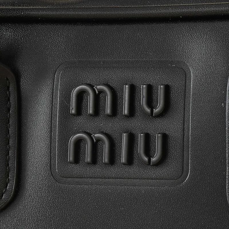 Alternative view of Miu Miu Black Leather Top Handle Crossbody Bag