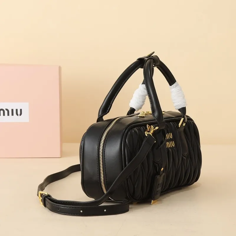 MIU MIU Black Top Handle Bag 1151 - Image 4