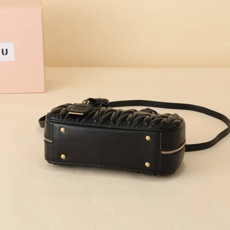 MIU MIU Black Top Handle Bag 1151 - Image 5