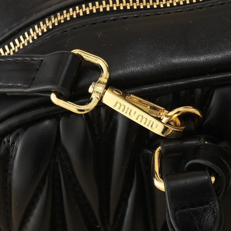 MIU MIU Black Top Handle Bag 1151 - Image 6