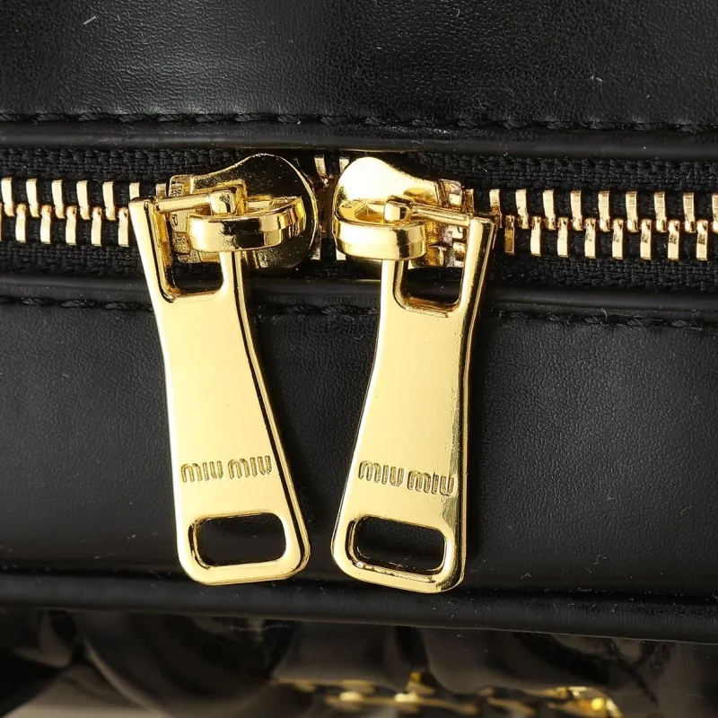 MIU MIU Black Top Handle Bag 1151 - Image 7
