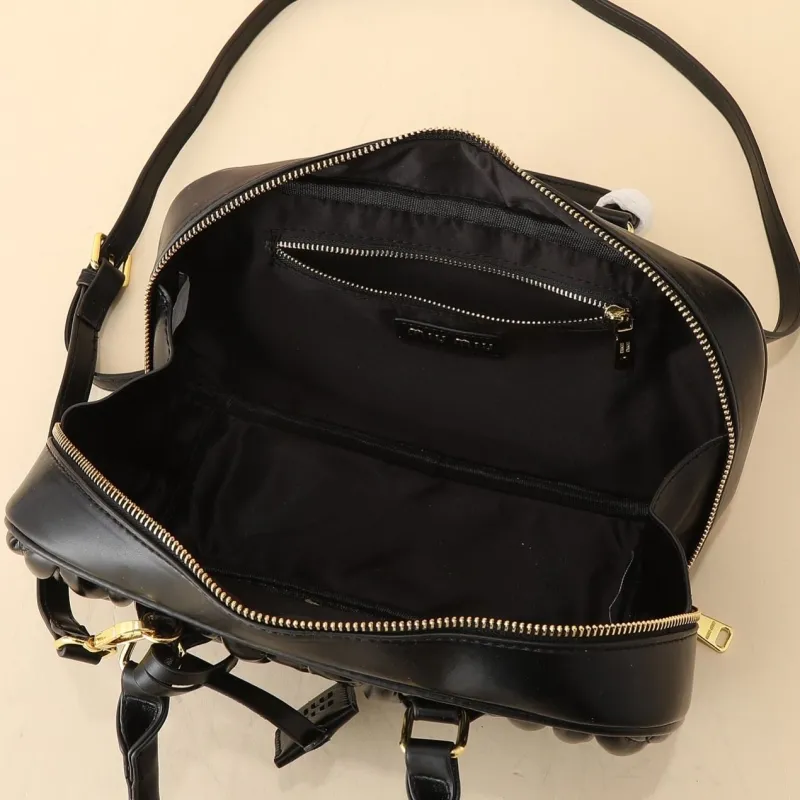 MIU MIU Black Top Handle Bag 1151 - Image 8