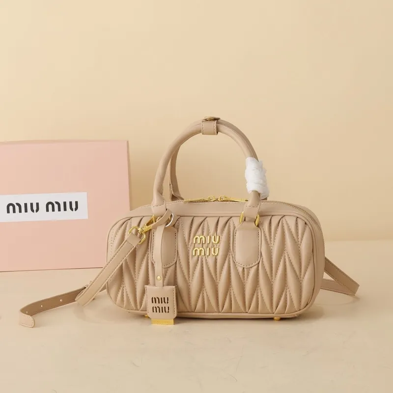 Miu Miu Beige Top Handle Bag 1153
