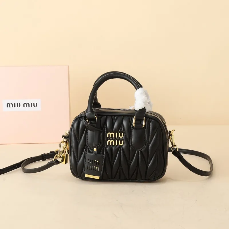 MIU MIU Black Top Handle Crossbody Bag 1154