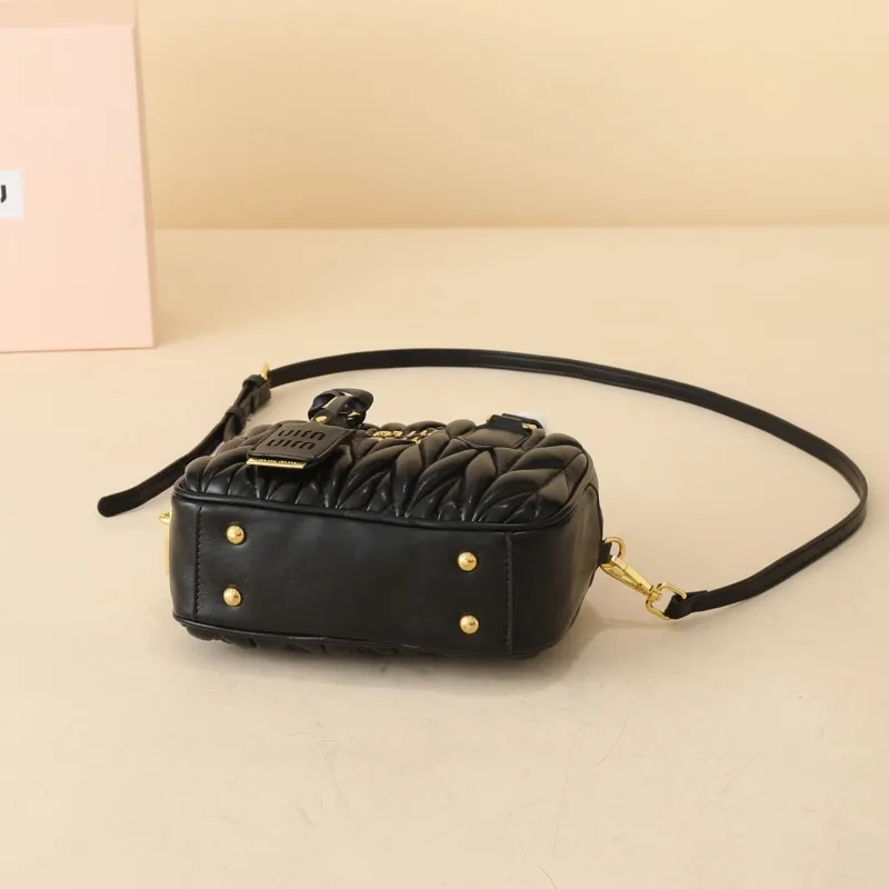 MIU MIU Black Top Handle Crossbody Bag 1154 - Image 6