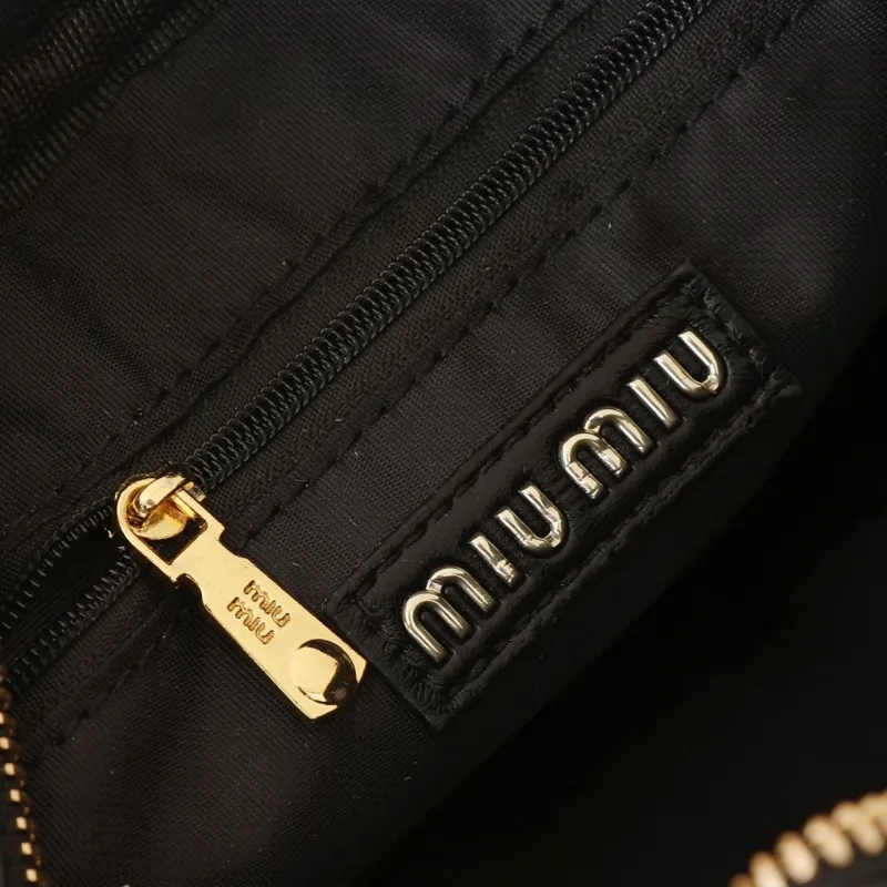 MIU MIU Black Top Handle Crossbody Bag 1154 - Image 8