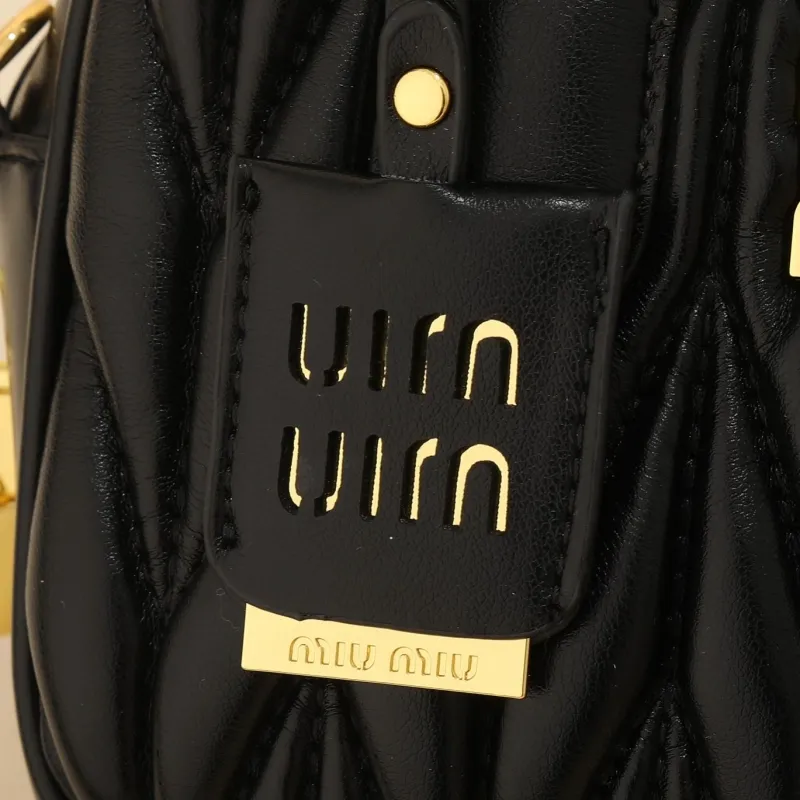 MIU MIU Black Top Handle Crossbody Bag 1154 - Image 9