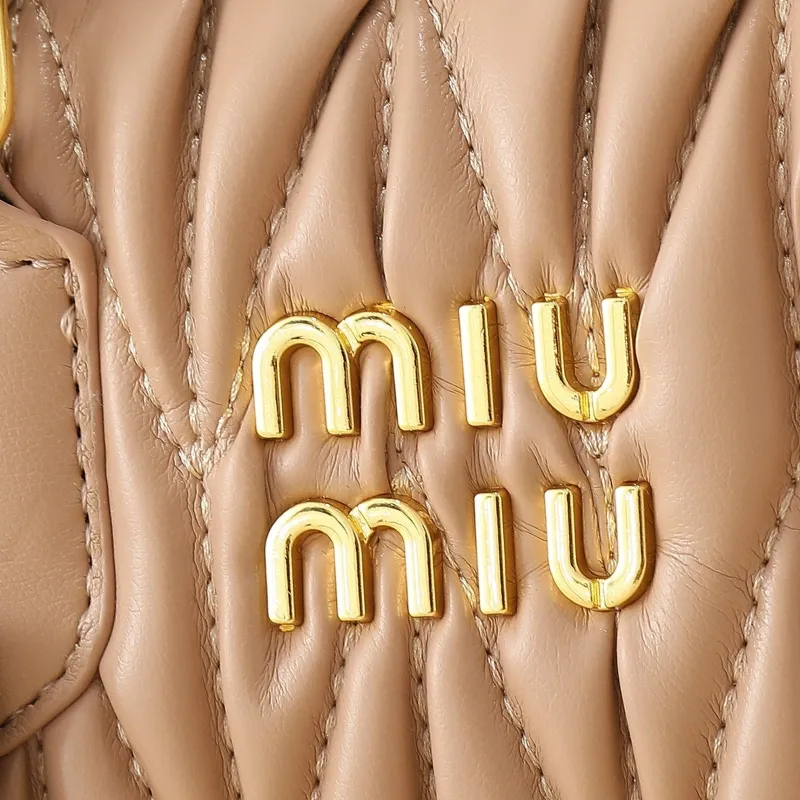 Alternative view of Miu Miu Beige Matelasse Top Handle Crossbody Bag