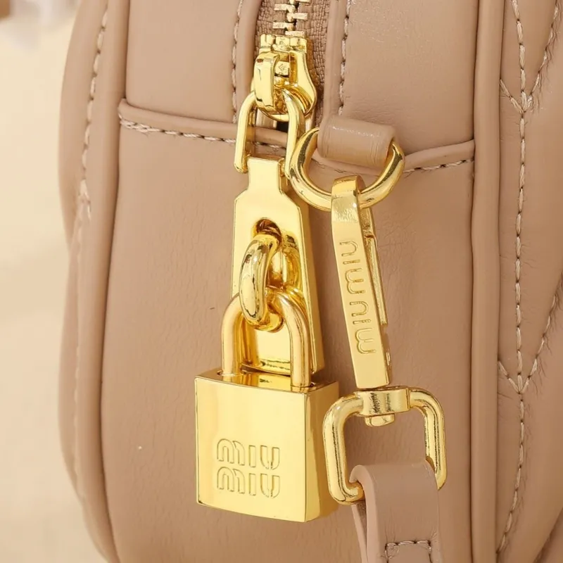 Miu Miu Beige Matelasse Top Handle Crossbody Bag - Image 7