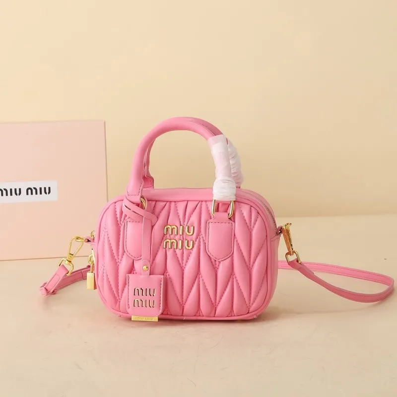 Miu Miu Pink Mini Top Handle Crossbody Bag