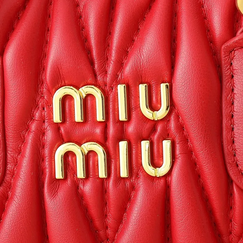 Alternative view of MIU MIU Red Mini Top Handle Crossbody Bag 1159
