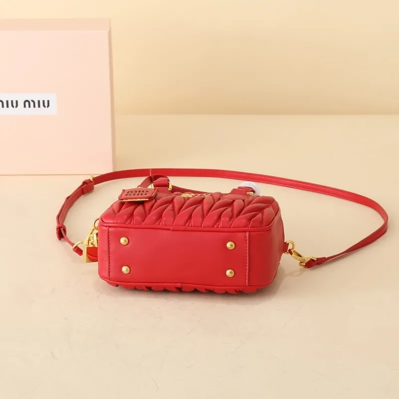 MIU MIU Red Mini Top Handle Crossbody Bag 1159 - Image 6