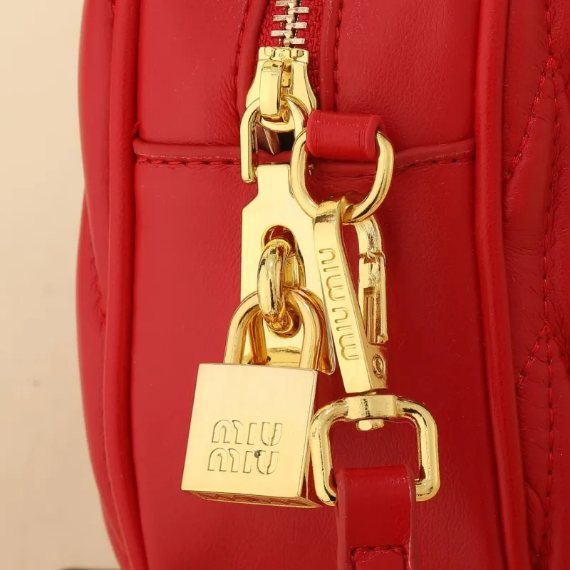 MIU MIU Red Mini Top Handle Crossbody Bag 1159 - Image 7