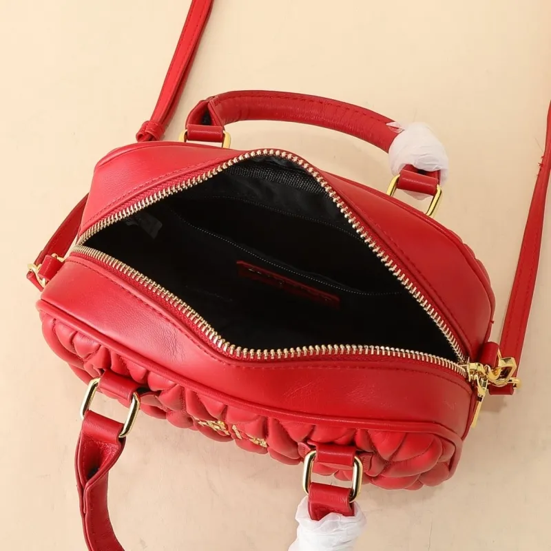 MIU MIU Red Mini Top Handle Crossbody Bag 1159 - Image 8