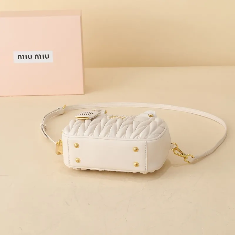 Miu Miu Cream Top Handle Crossbody Bag - Image 6