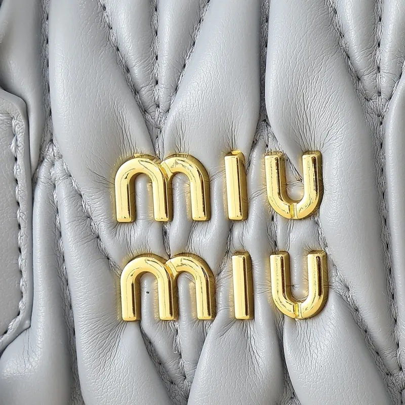 Alternative view of Miu Miu Gray Top Handle Crossbody Bag 1161
