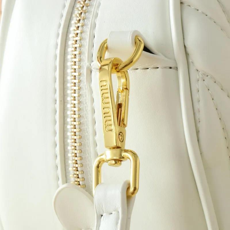 Miu Miu White Top Handle Crossbody Bag - Image 4
