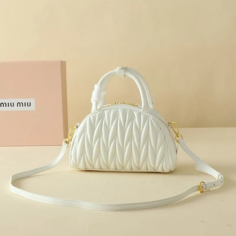 Miu Miu White Top Handle Crossbody Bag - Image 5