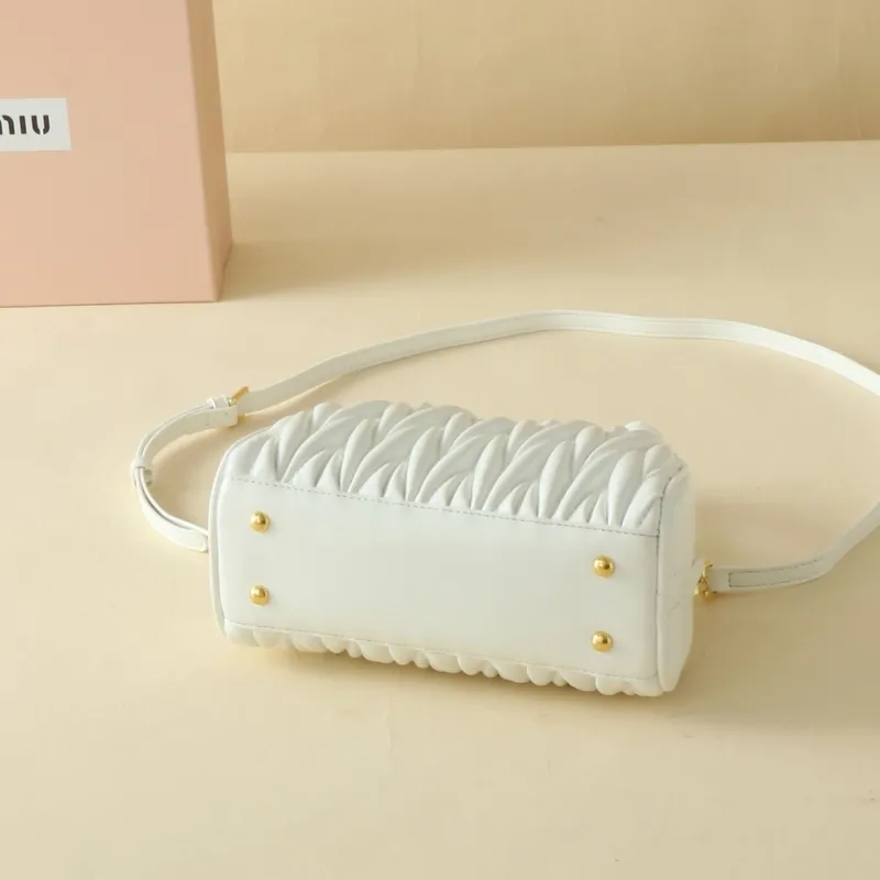 Miu Miu White Top Handle Crossbody Bag - Image 6