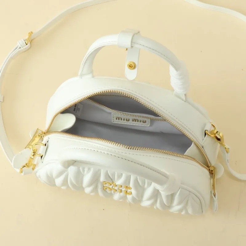 Miu Miu White Top Handle Crossbody Bag - Image 8