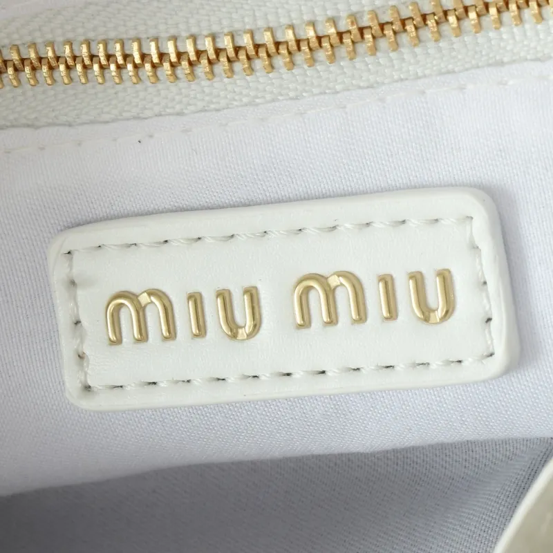Miu Miu White Top Handle Crossbody Bag - Image 9