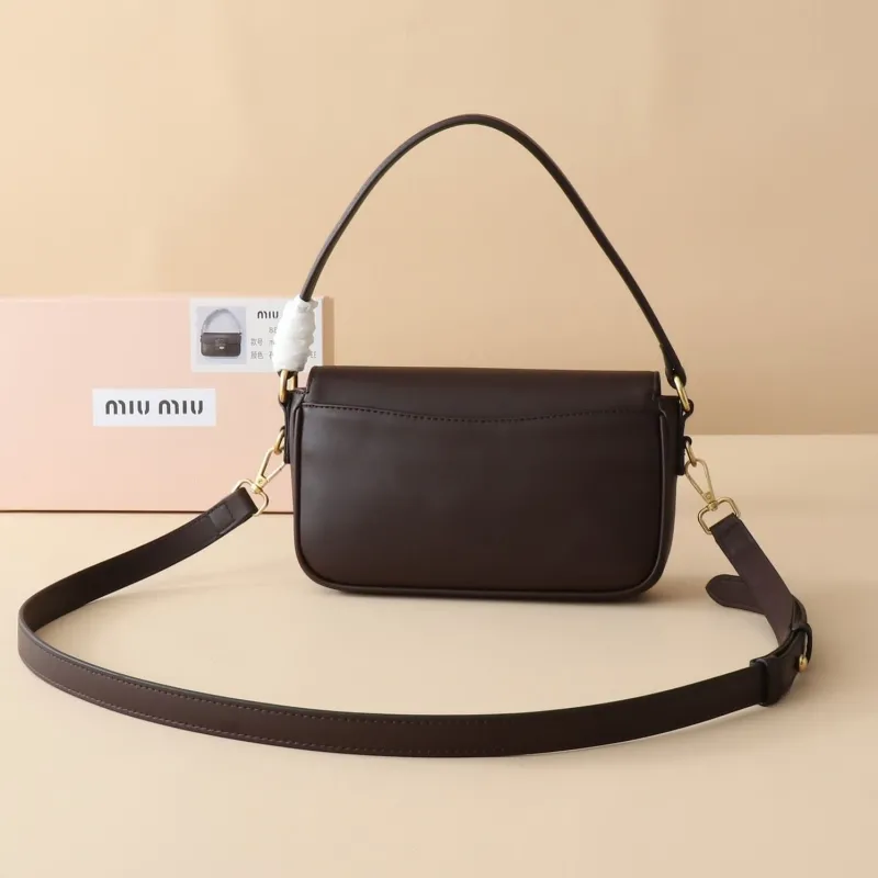Miu Miu Coffee Top Handle Crossbody Bag 8820M - Image 5