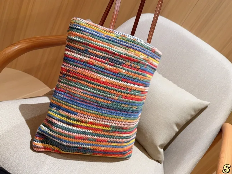 MIU MIU Multicolor Woven Tote Bag - Image 4