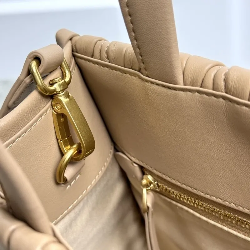 MIU MIU Beige Matelasse Leather Tote Bag - Image 8