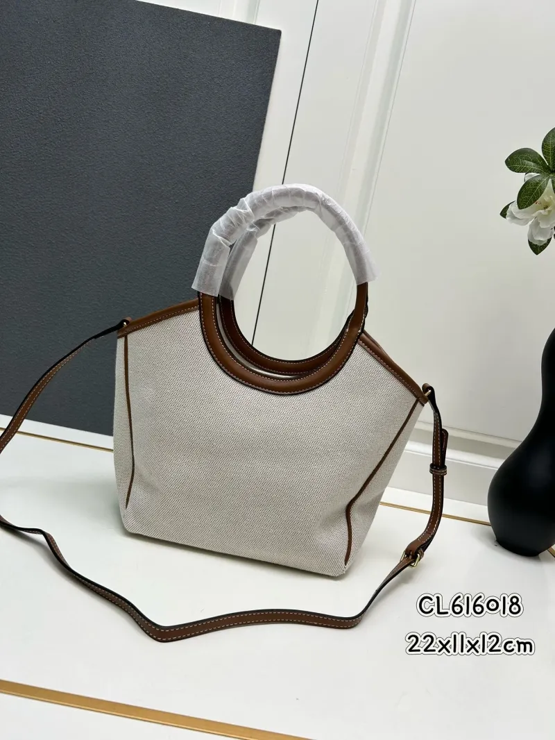 MIU MIU Beige Canvas Crossbody Tote Bag CL616018 - Image 3