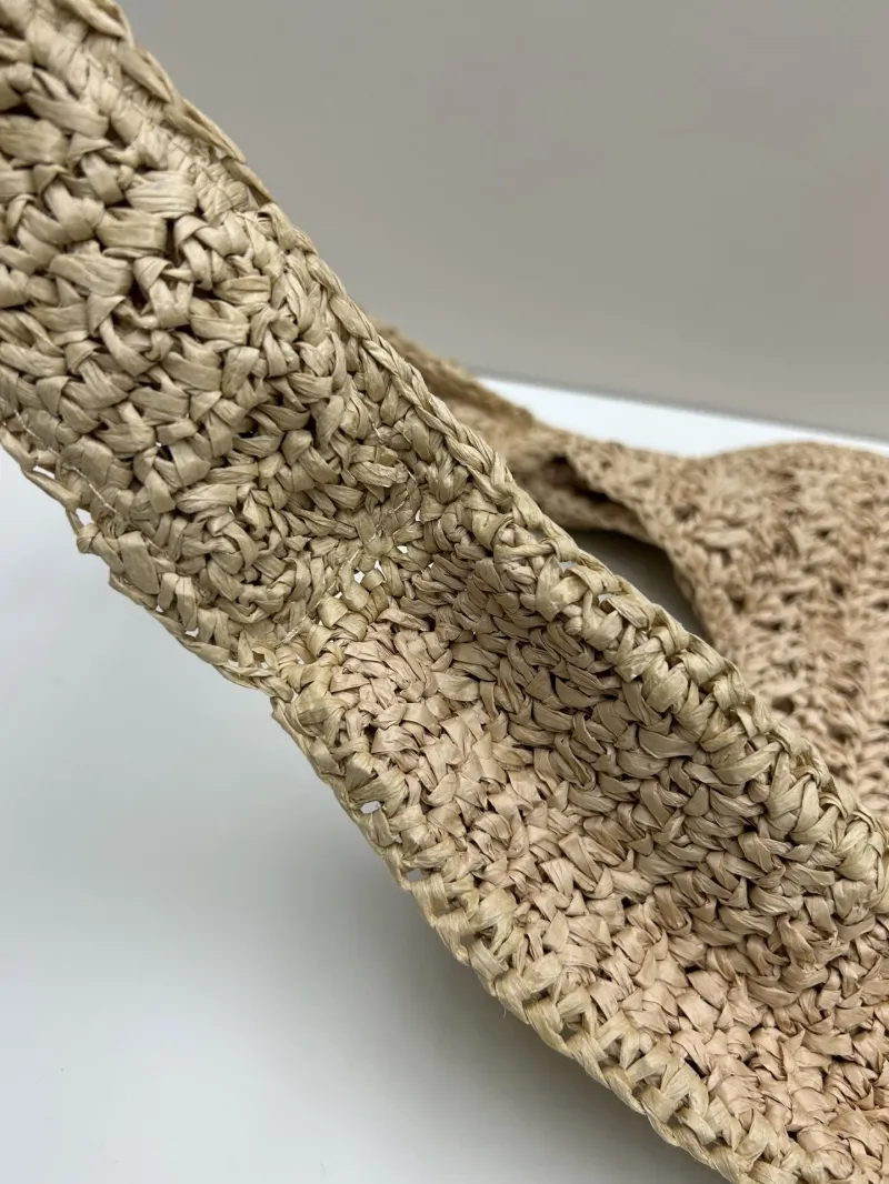 Miu Miu Beige Straw Hobo Bag - Image 5