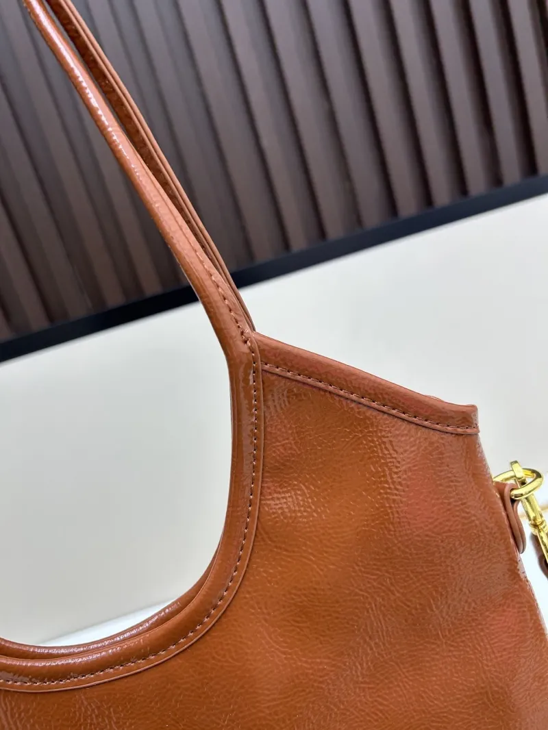 MIU MIU Brown Leather Tote Bag 2519 - Image 5