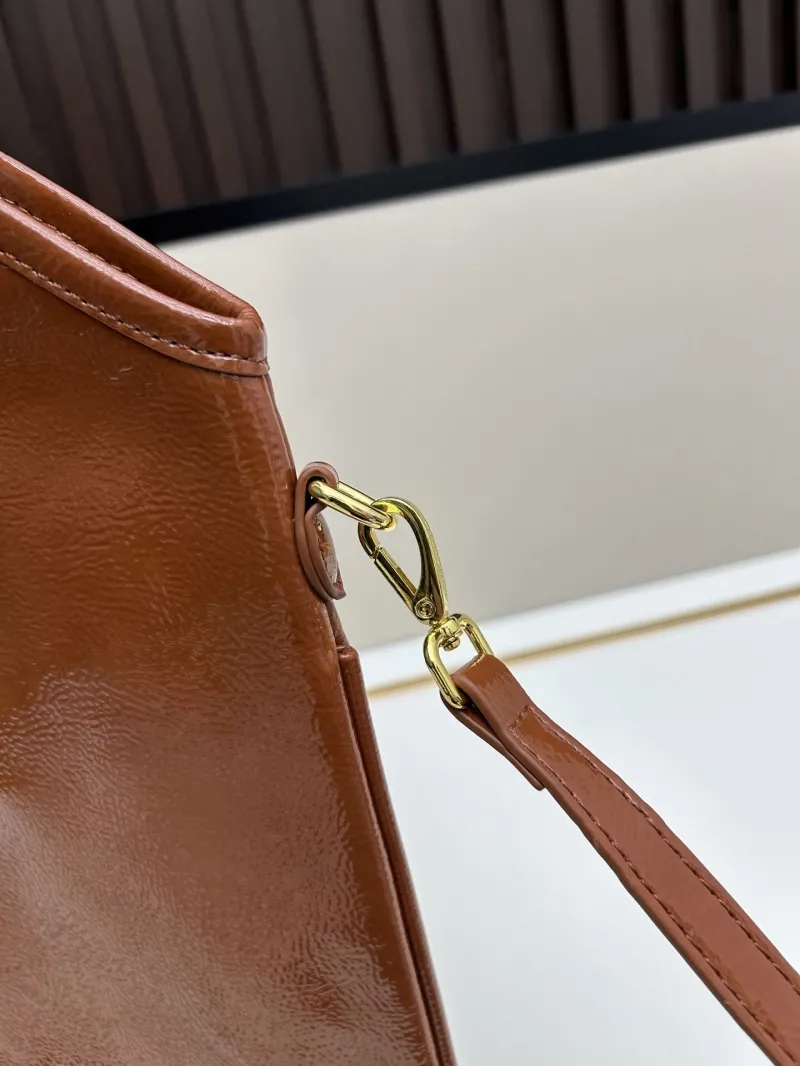 MIU MIU Brown Leather Tote Bag 2519 - Image 6