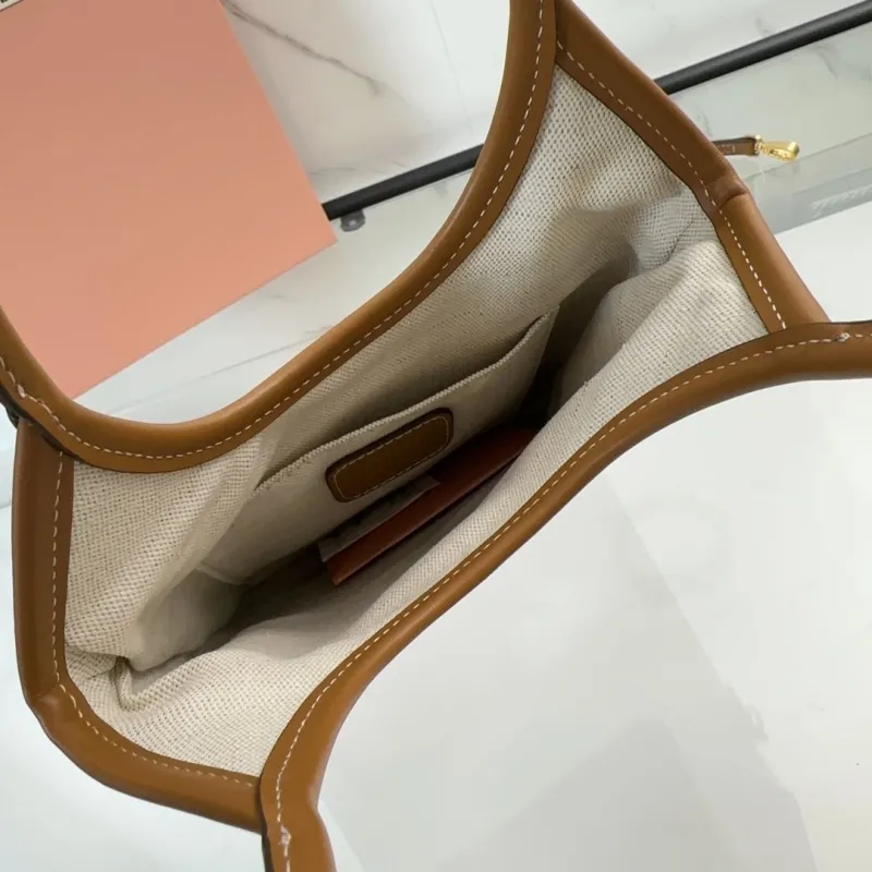 Miu Miu Brown Leather Tote Bag with Shoulder Strap - Image 7