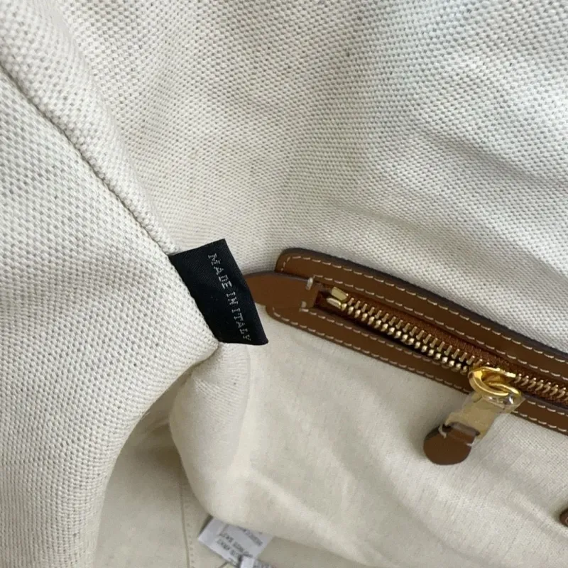 Miu Miu Beige Canvas Tote Bag - Image 7