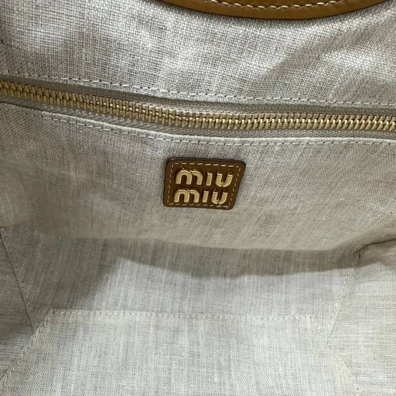 Miu Miu Brown Leather Tote Bag 74 - Image 8