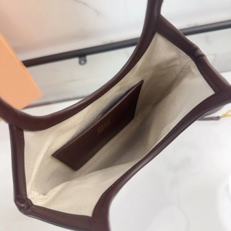 Miu Miu Brown Leather Patchwork Shoulder Bag - Image 8