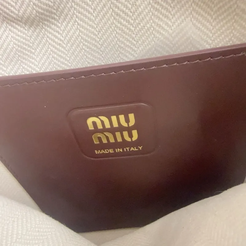 Miu Miu Brown Leather Patchwork Shoulder Bag - Image 9