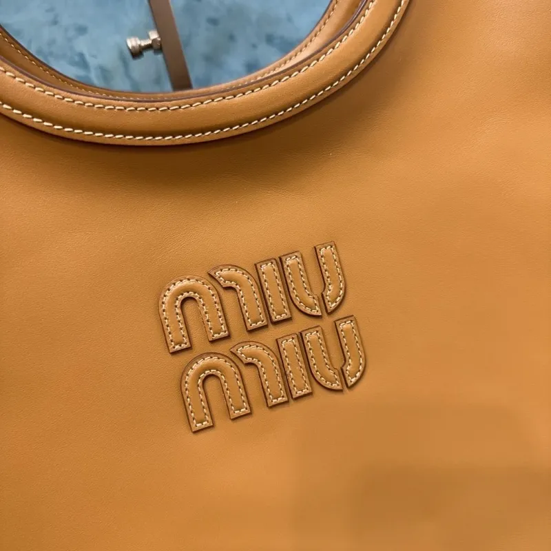 Miu Miu Brown Leather Tote Bag 102 - Image 4