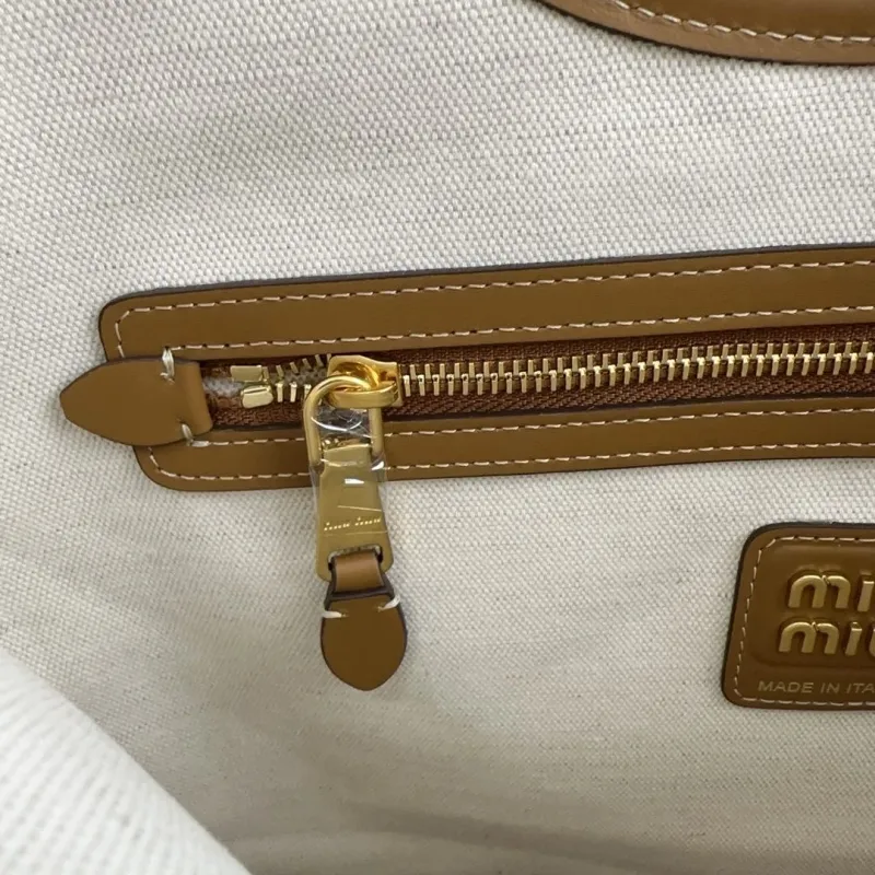 Miu Miu Brown Corduroy Tote Bag - Image 7