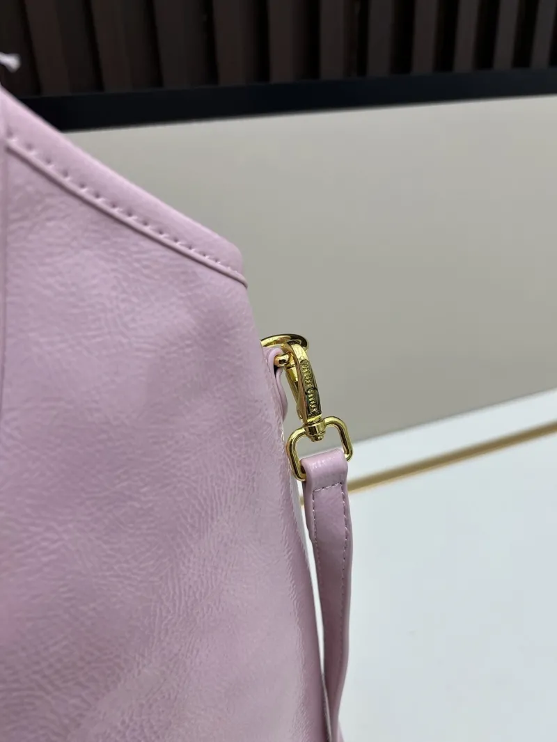 MIU MIU Pink Leather Tote Bag 2519 - Image 6
