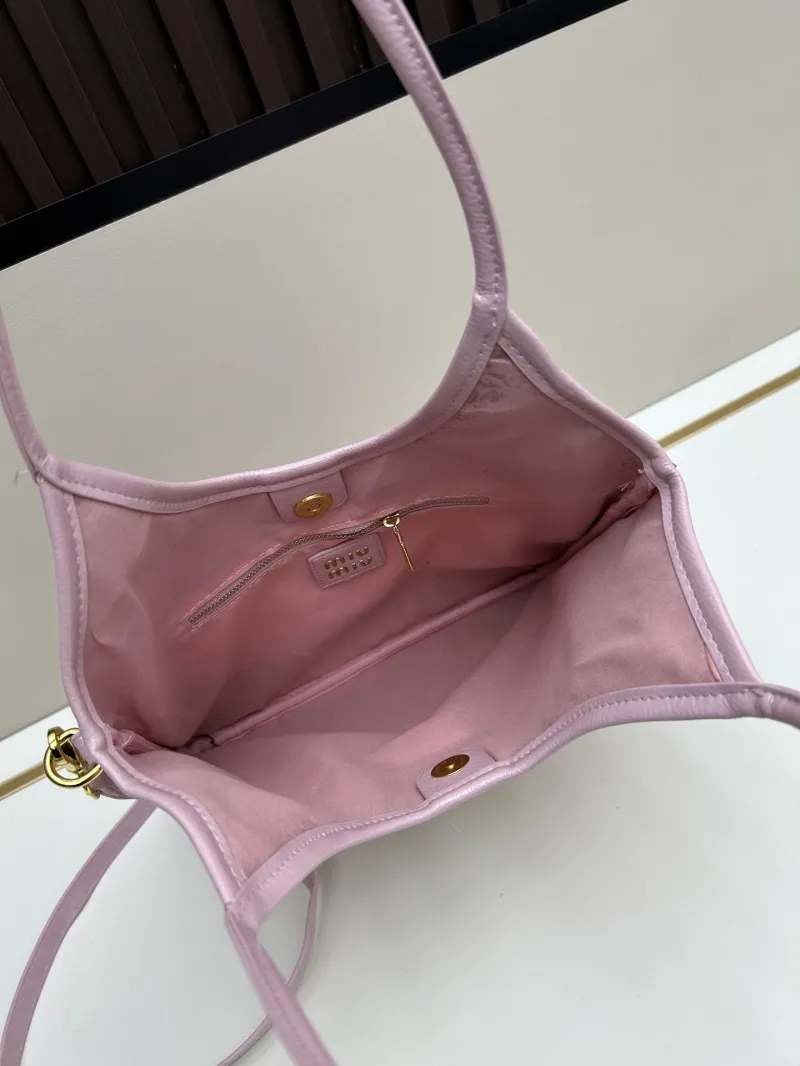 MIU MIU Pink Leather Tote Bag 2519 - Image 7