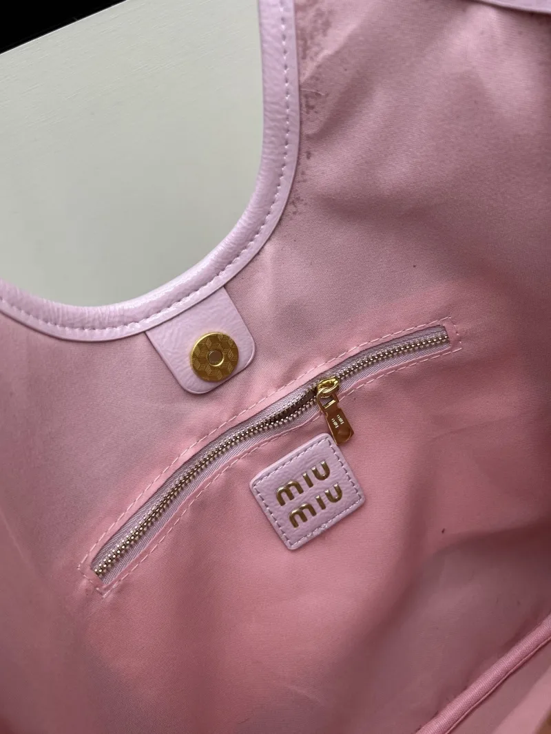 MIU MIU Pink Leather Tote Bag 2519 - Image 8