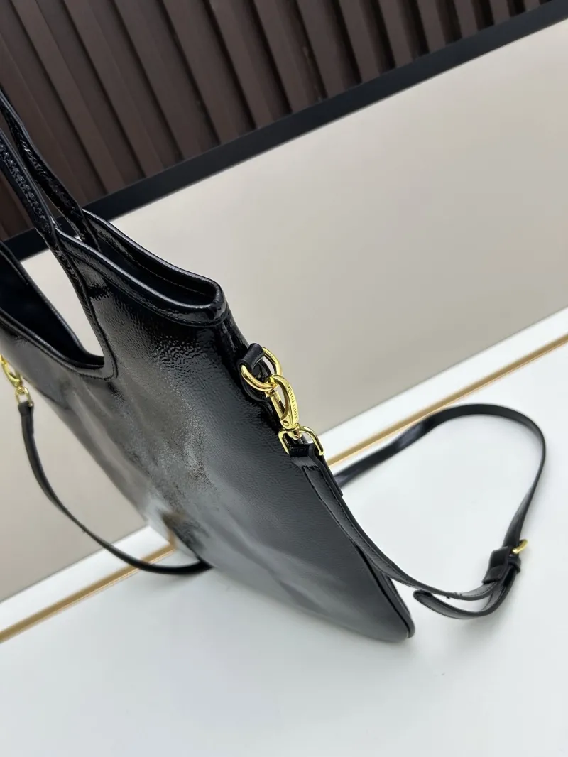 Miu Miu Black Leather Tote Bag 2519 - Image 3