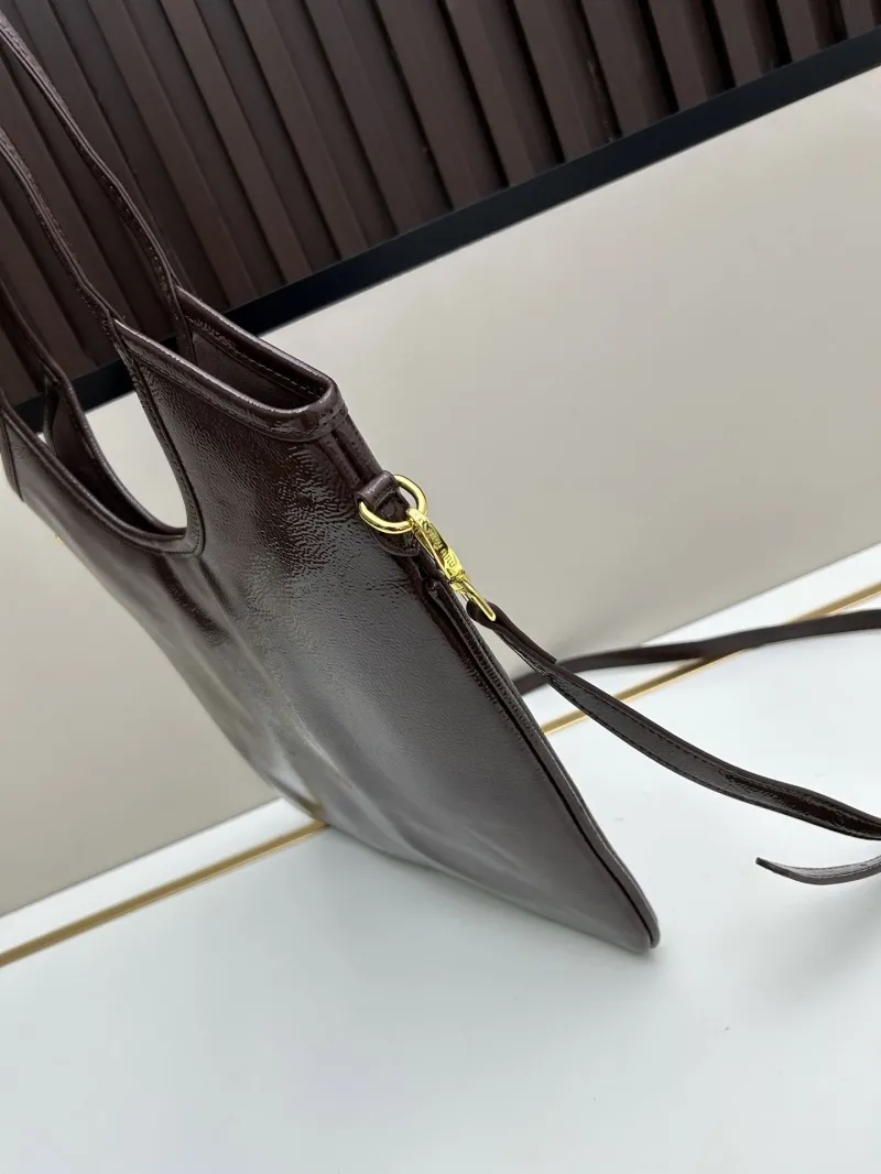 MIU MIU Brown Leather Tote Bag 2519 - Image 3