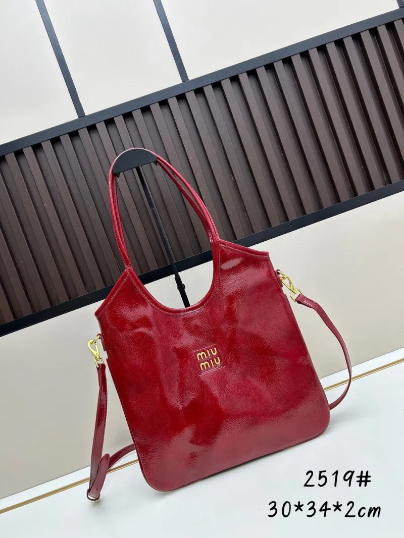Miu Miu 2519 Leather Tote Bag - Image 6
