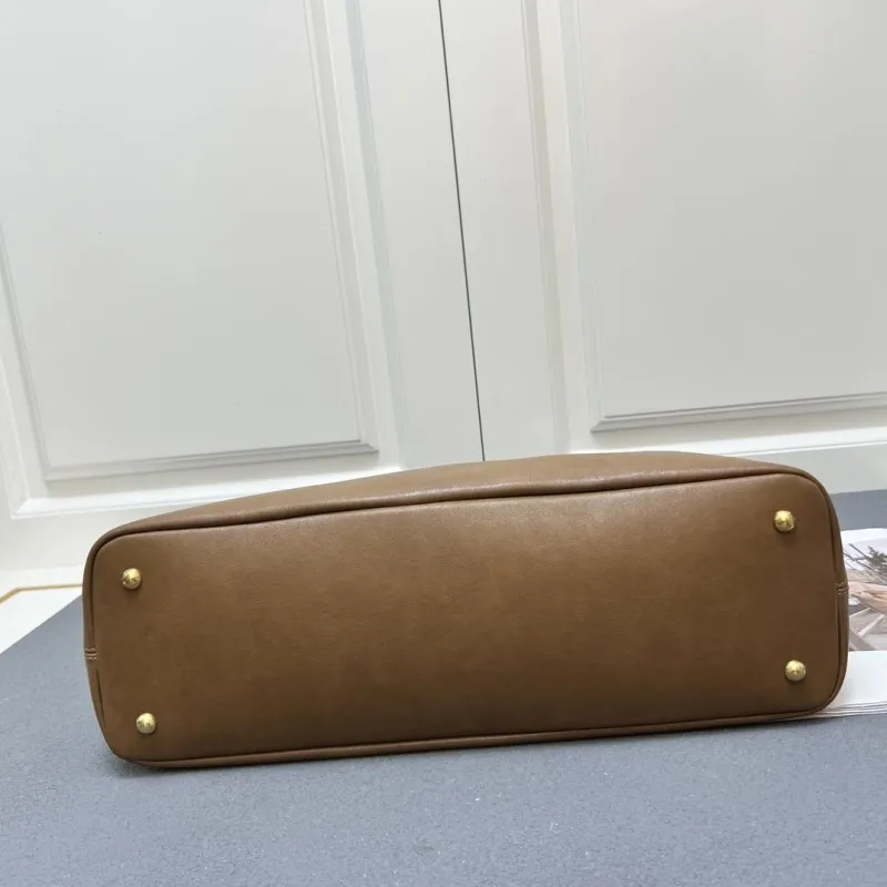 Miu Miu Brown Leather Tote Bag 7002SQ - Image 6