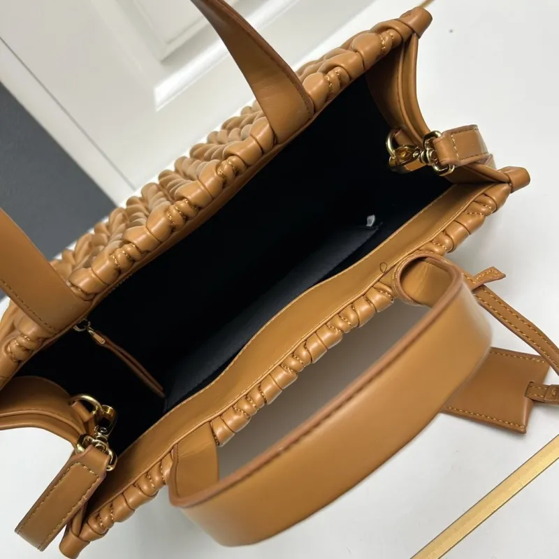 MIU MIU Brown Leather Tote Bag 8621 - Image 7
